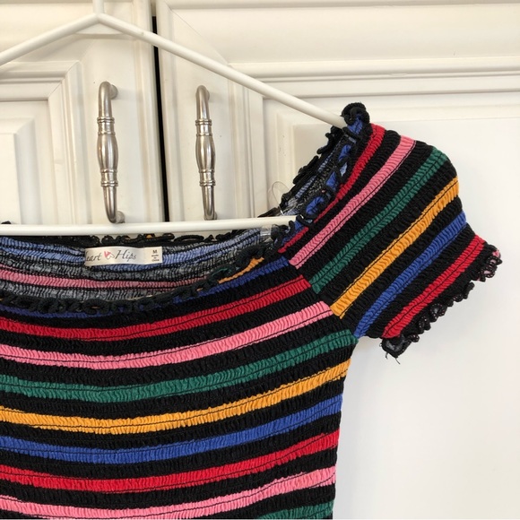 Heart Hips stretchy women’s crop top - Picture 2 of 8